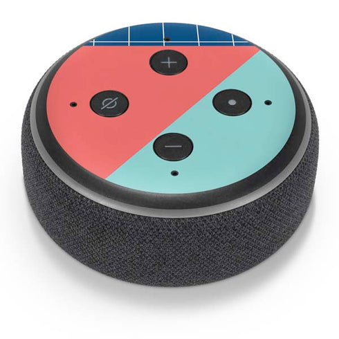 Checkered Split Amazon Echo Dot Skin