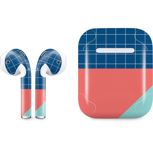 Checkered Split Apple AirPods Skin