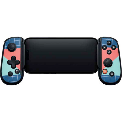 Checkered Split Backbone One for iPhone Game Controller Skin