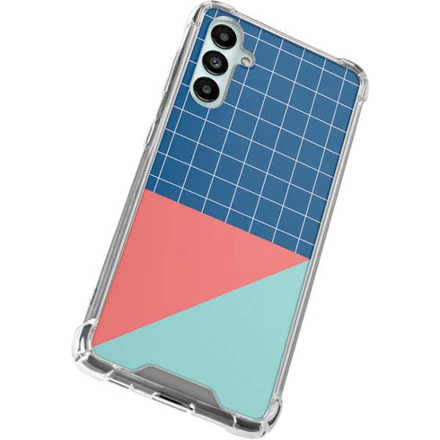Checkered Split Galaxy A14 5G Clear Case