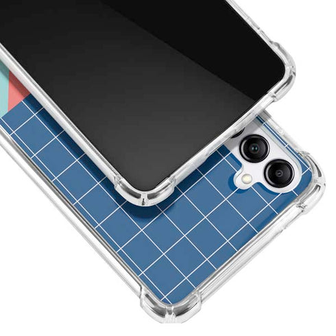 Checkered Split Galaxy A14 5G Clear Case