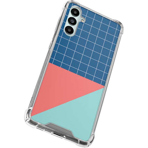 Checkered Split Galaxy A15 5G Clear Case