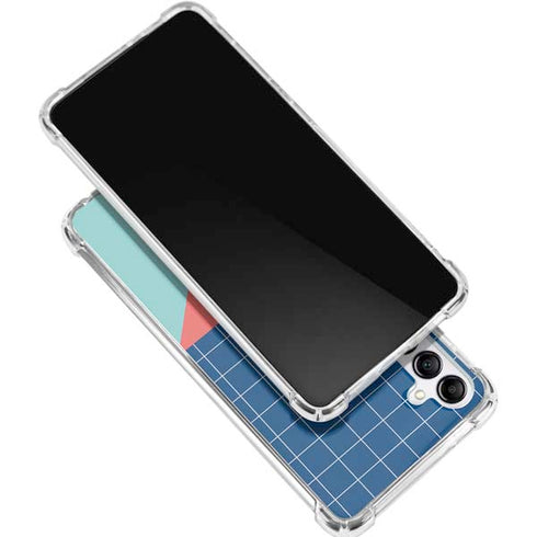 Checkered Split Galaxy A15 5G Clear Case