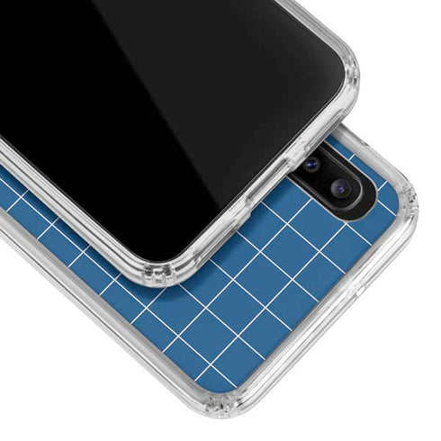 Checkered Split Galaxy A30 Clear Case