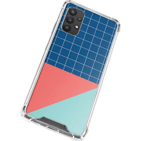 Checkered Split Galaxy A32 5G Clear Case