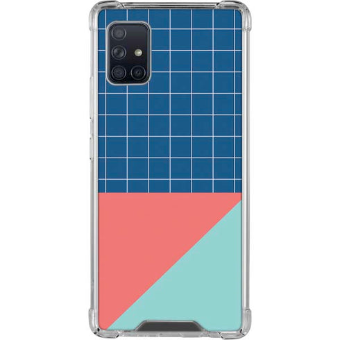 Checkered Split Galaxy A51 5G Clear Case