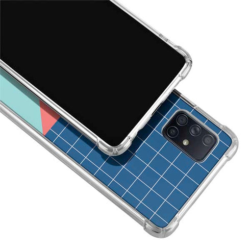 Checkered Split Galaxy A51 5G Clear Case