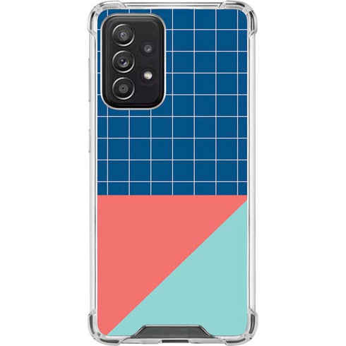 Checkered Split Galaxy A52 5G Clear Case