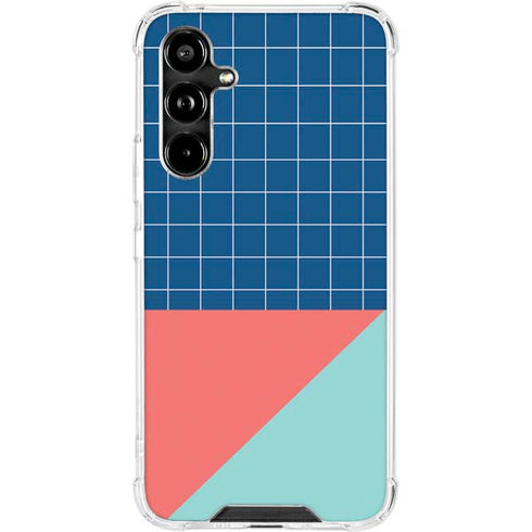 Checkered Split Galaxy A54 5G Clear Case