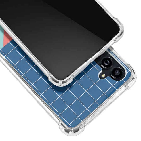 Checkered Split Galaxy A54 5G Clear Case