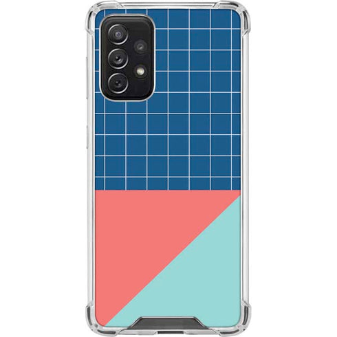 Checkered Split Galaxy A72 5G Clear Case
