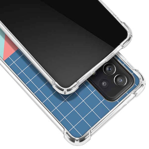 Checkered Split Galaxy A72 5G Clear Case