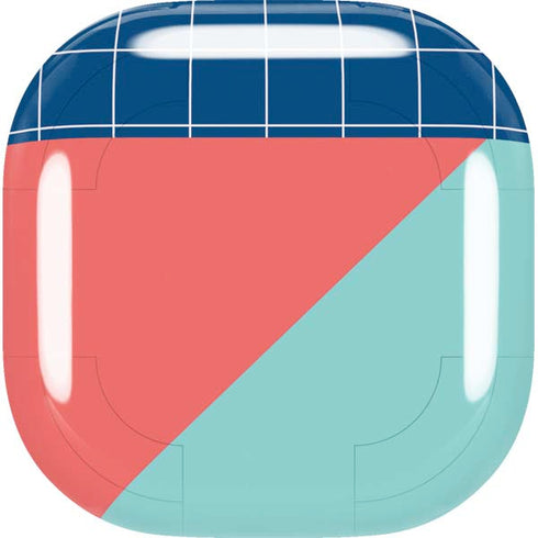 Checkered Split Galaxy Buds Live Skin