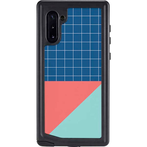 Checkered Split Galaxy Note 10 Waterproof Case