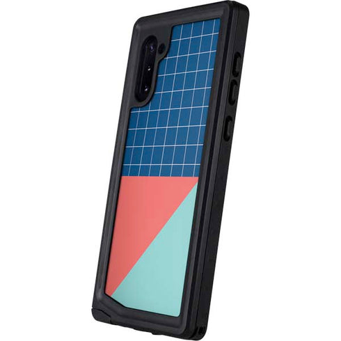 Checkered Split Galaxy Note 10 Waterproof Case