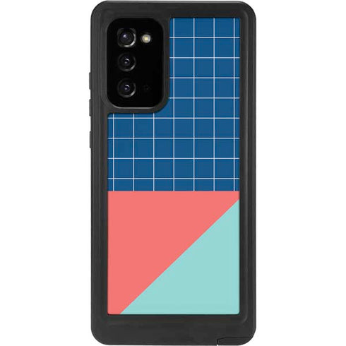 Checkered Split Galaxy Note20 5G Waterproof Case