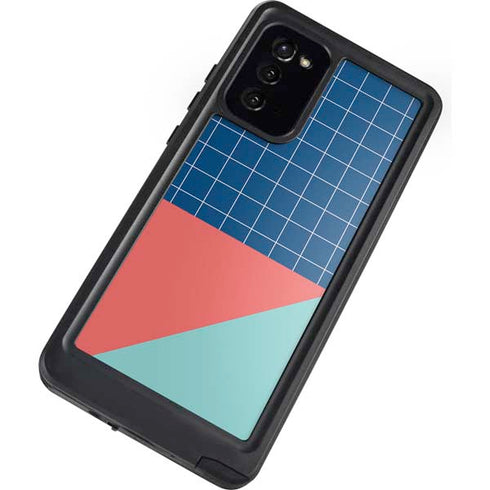 Checkered Split Galaxy Note20 5G Waterproof Case