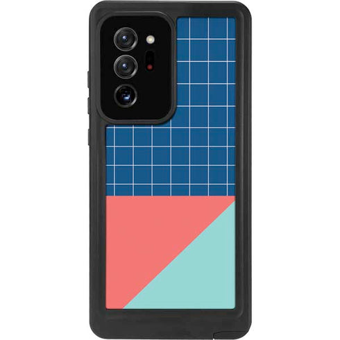 Checkered Split Galaxy Note20 Ultra 5G Waterproof Case