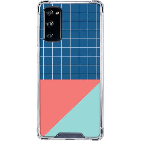 Checkered Split Galaxy S20 FE Clear Case