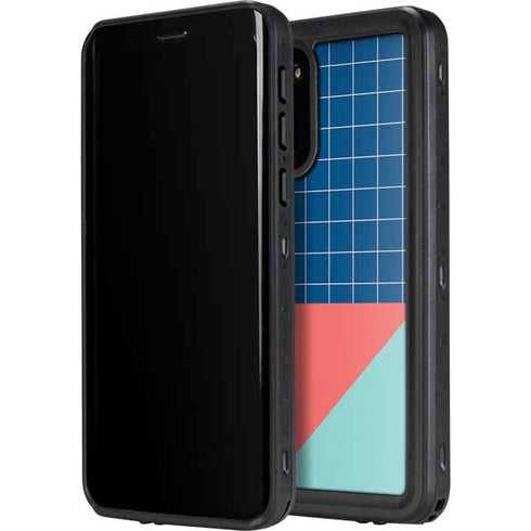 Checkered Split Galaxy S20 Plus Waterproof Case