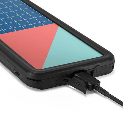 Checkered Split Galaxy S20 Plus Waterproof Case