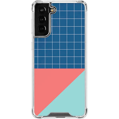 Checkered Split Galaxy S22 Plus Clear Case