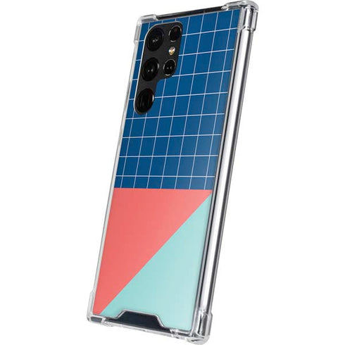 Checkered Split Galaxy S22 Ultra Clear Case