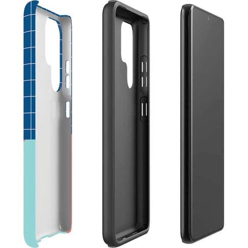 Checkered Split Galaxy S22 Ultra Pro Case