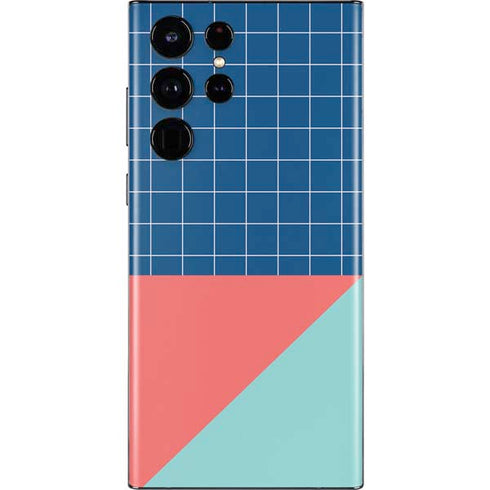 Checkered Split Galaxy S22 Ultra Skin