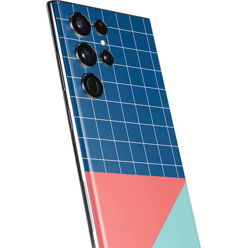 Checkered Split Galaxy S22 Ultra Skin
