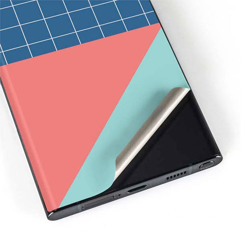 Checkered Split Galaxy S22 Ultra Skin