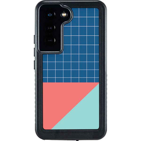 Checkered Split Galaxy S23 Waterproof Case