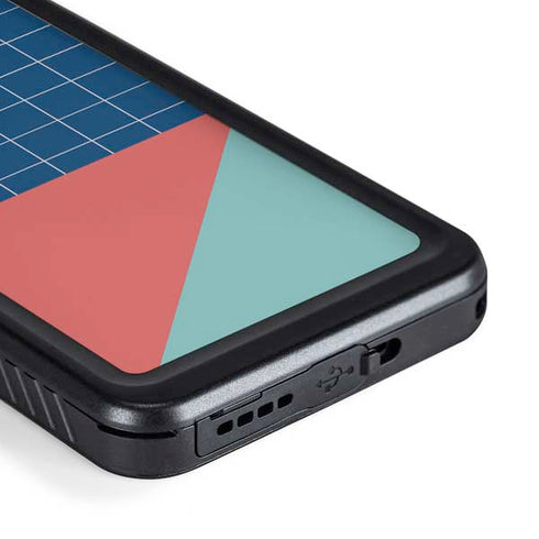 Checkered Split Galaxy S23 Waterproof Case