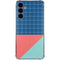 Checkered Split Galaxy S24 Clear Case