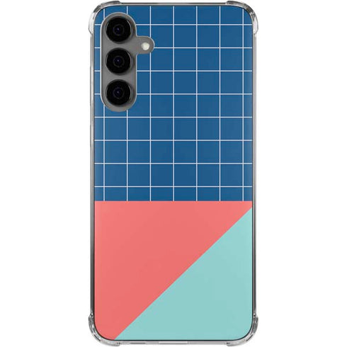 Checkered Split Galaxy S24 Plus Clear Case