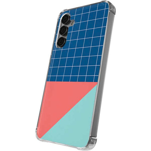 Checkered Split Galaxy S24 Plus Clear Case