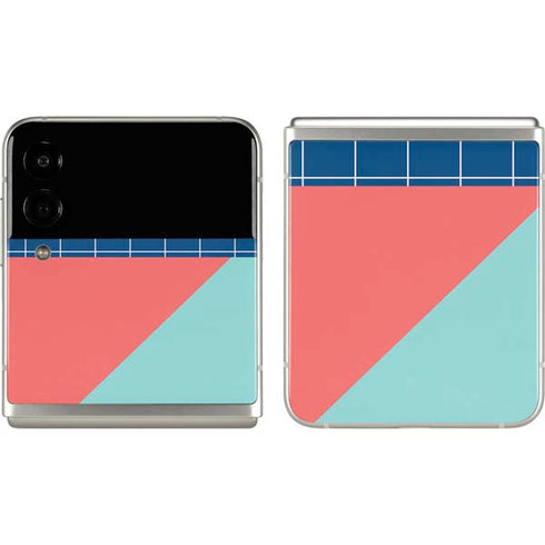 Checkered Split Galaxy Z Flip3 5G Skin