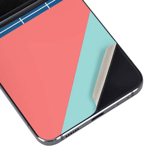 Checkered Split Galaxy Z Flip5 5G Skin