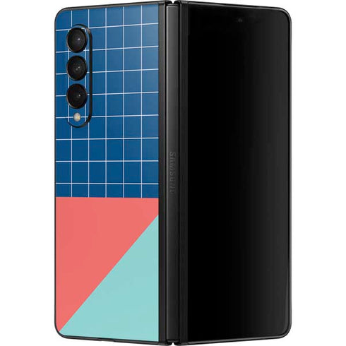 Checkered Split Galaxy Z Fold3 5G Skin