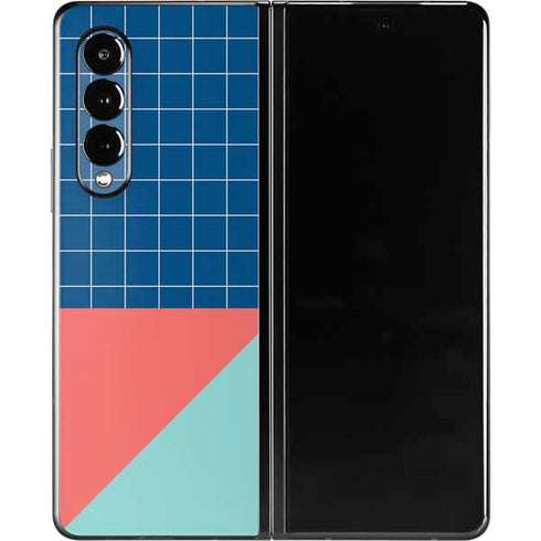 Checkered Split Galaxy Z Fold3 5G Skin