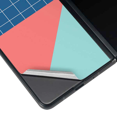 Checkered Split Galaxy Z Fold3 5G Skin