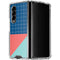 Checkered Split Galaxy Z Fold4 5G Clear Case
