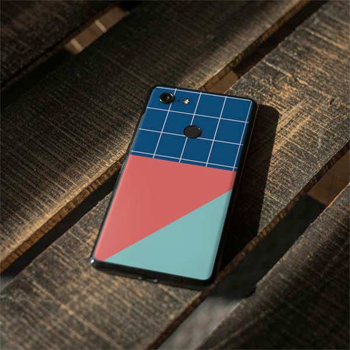 Checkered Split Google Pixel 3 Skin
