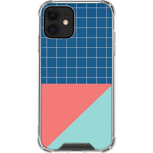 Checkered Split iPhone 12 Clear Case