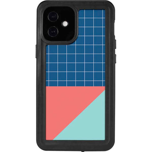 Checkered Split iPhone 12 Mini Waterproof Case