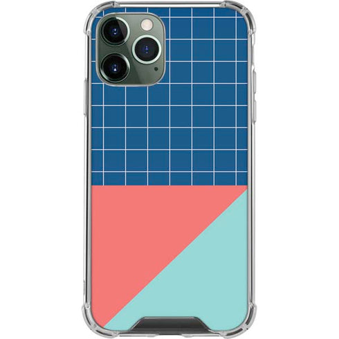 Checkered Split iPhone 12 Pro Clear Case