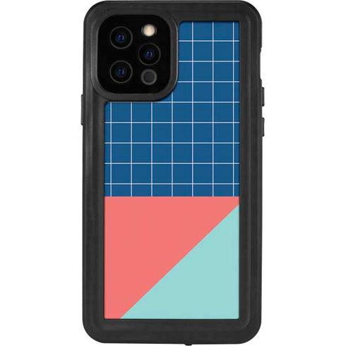 Checkered Split iPhone 12 Pro Waterproof Case