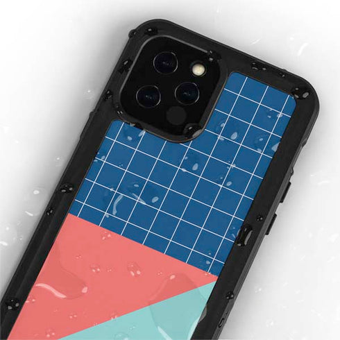 Checkered Split iPhone 12 Pro Waterproof Case