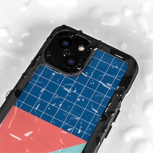 Checkered Split iPhone 13 Mini Waterproof Case