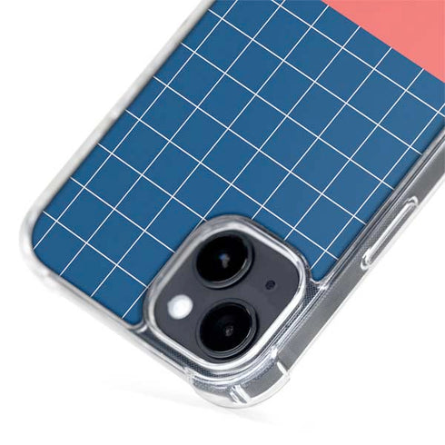 Checkered Split iPhone 15 Plus MagSafe Case